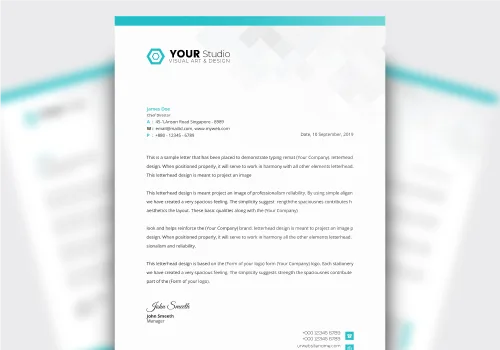 creative letterhead design